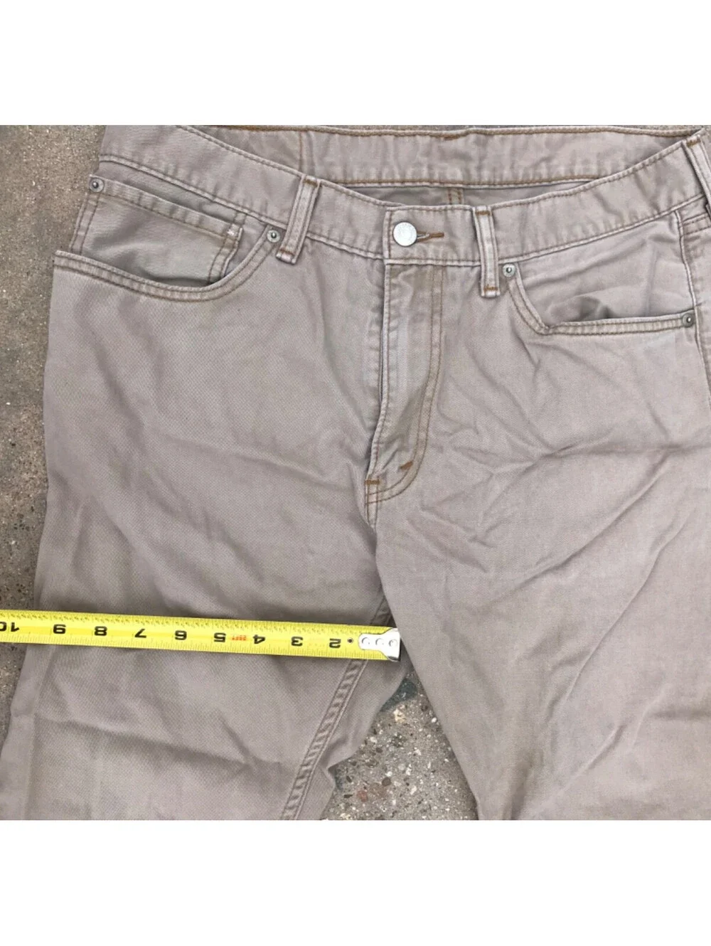 Levi's 508 Regular Taper Tan Cotton Denim Jeans 34
